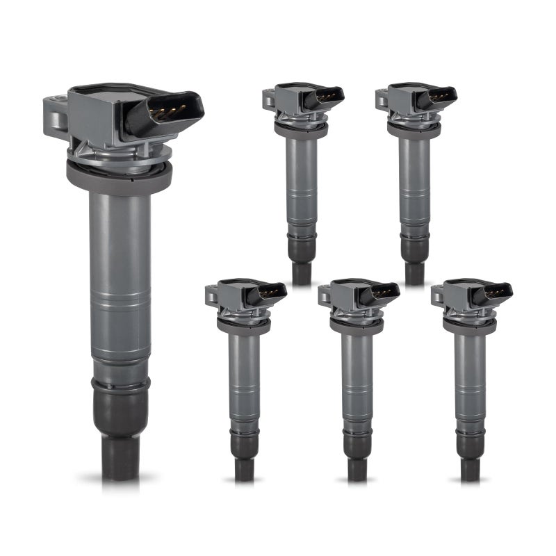 ENA Set of 6 Ignition Coil Pack Compatible with Toyota Tacoma 4Runner Tundra FJ Cruiser Scion xB 2005 2006 2007 2008 2009 2010 2011 2012 2013 2014 2015 4.0 V6 for UF495 C1426 9091902248 - Image 1